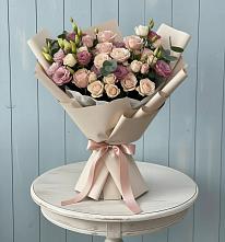 Букет цветов из:  Розы и Лизиантусы #REPLACE_PRED# Ковылкино