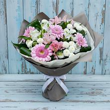 Букет цветов из:  Герберы, Альстромерии и Хризантемы #REPLACE_PRED# Ковылкино