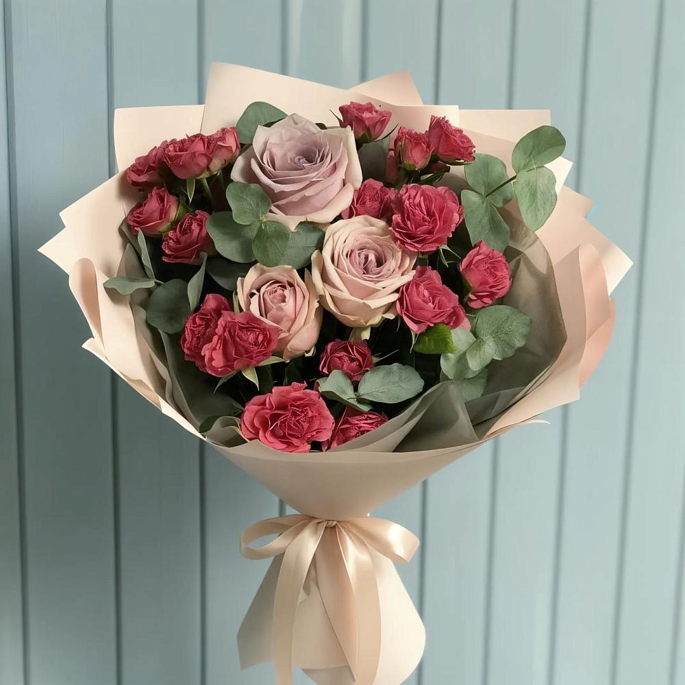 Букет цветов из: Гвоздики и Розы в Ковылкино