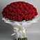 Букет 101 Красная роза Блэк Мэджик в Ковылкино