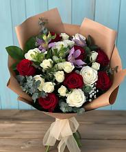 Букет цветов из:  Розы и Альстромерии в Ковылкино