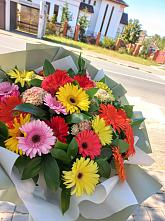 Букет цветов из:  Герберы #REPLACE_PRED# Ковылкино
