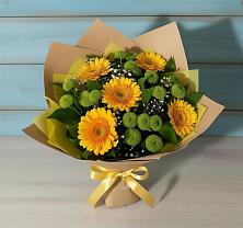Букет цветов из:  Герберы и Хризантемы в Ковылкино