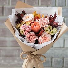 Букет цветов из:  Гвоздики, Хризантемы и Розы в Ковылкино