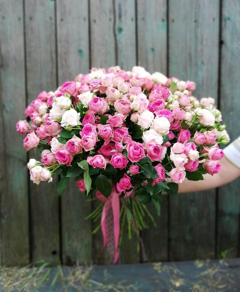 Букет Розовые кустовые розы Натали и Лав Лидия в Ковылкино