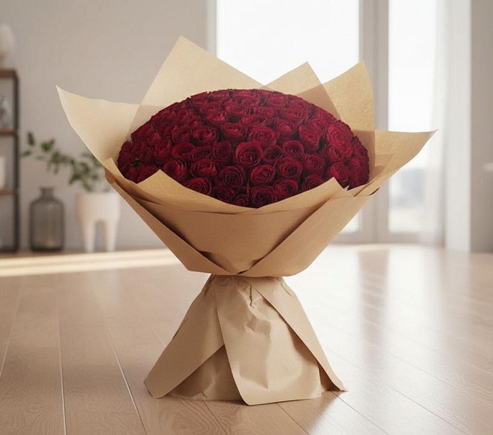 Букет 101 Красная роза в Ковылкино