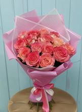 Букет 15 Розовых роз Равель в Ковылкино