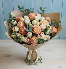 Букет цветов из:  Альстромерии и Розы в Ковылкино