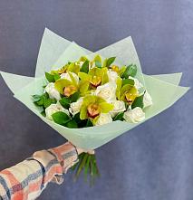 Букет цветов из:  Орхидеи и Розы в Ковылкино